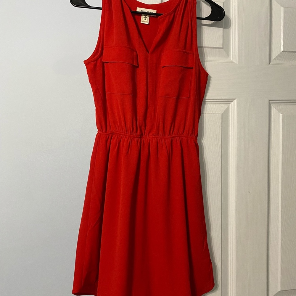 Short red dress